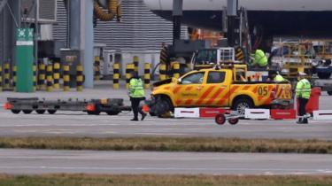 Heathrow crash vehicle