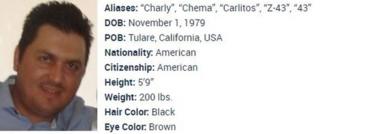 Jose Maria Guizar Valencia's wanted page on the US Department of State website