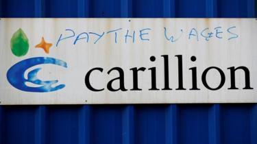 Graffiti at Carillion's Royal Liverpool site