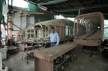 Amol Yadav with his new plane prototype