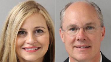 Former Nashville Mayor Megan Barry (L) and former Sgt Rob Forrest (R)