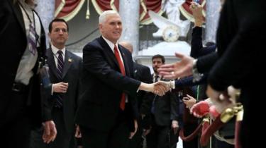 Makamu wa Rais Mike Pence alitangaza matokeo ya kura hizo