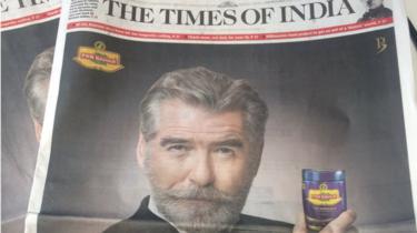 The advertisement in the Times of India