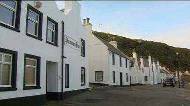 The village of Pennan was the setting for many scenes in the film