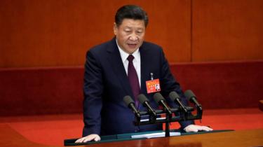 Chinese President Xi Jinping speaks during the opening of the 19th National Congress of the Communist Party of China at the Great Hall of the People in Beijing, China 18 October 2017.