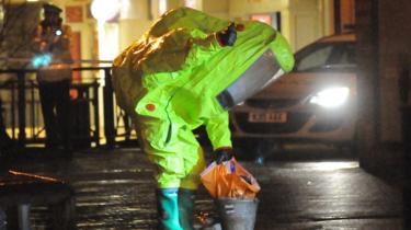 Decontamination work at Salisbury Hospital