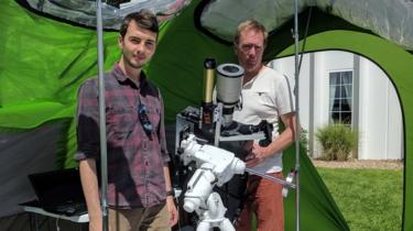 Joe Hutton and Steve Fearn from Aberystwyth University