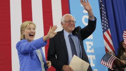 Bernie Sanders and Hillary Clinton