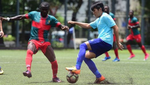 All Black FC na karawa da Biu Chun Rangers, wadanda suke wasa a gasar Primiya ta the Hong Kong