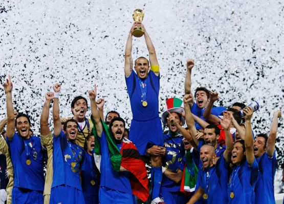 Italia ha ganado cuatro mundiales, el último en 2006.