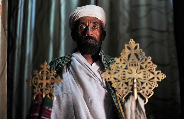 Un cristiano ortodoxo de Etiopía.