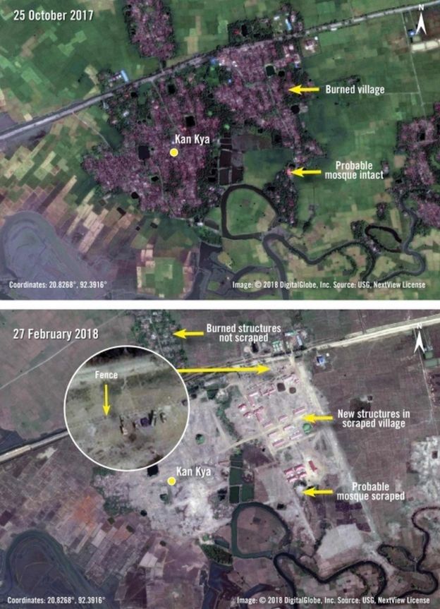 Desa yang dihuni Rohingya menurut Amnesty