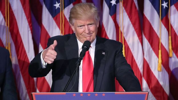 Trump durante las elecciones