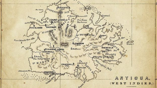 Mapa de Antigua
