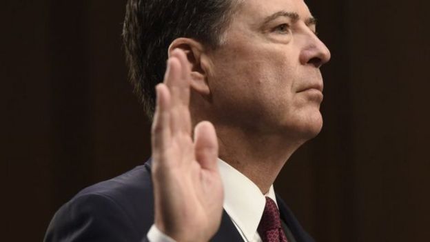 科米发誓他对特朗普总统竞选调查所产生的影响导致他被解雇了
