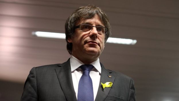 Ousted Catalan leader Carles Puigdemont pictured in December