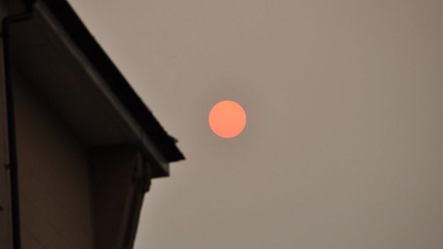 Red sun in Bristol