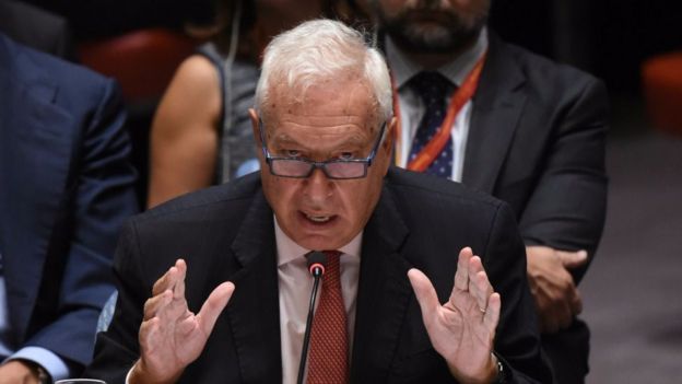 El ministro José Manuel García-Margallo fue el primero en confirmar la muerte de María Villar.