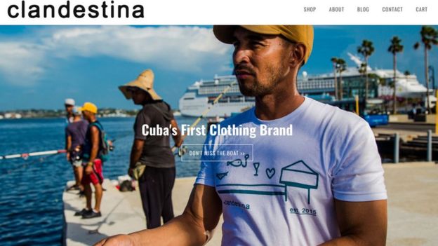 El sitio web de Clandestina (Foto: Clandestina)