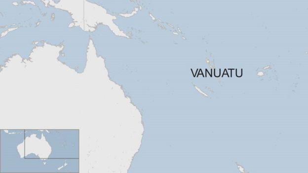 Map of Vanuatu