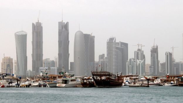 Vista de Doha, capital de Qatar