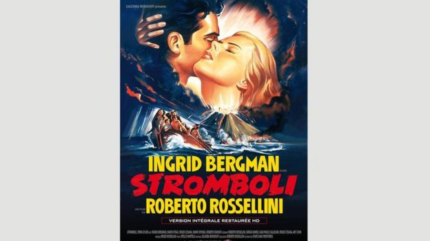 Ingrid Berdman, vulkanların ölümcül gücü ilə bağlı lentə alınan Stromboli filmində çəkilib