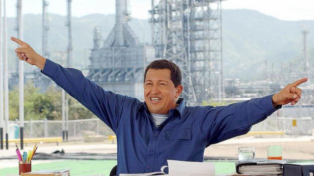 Hugo Chávez.