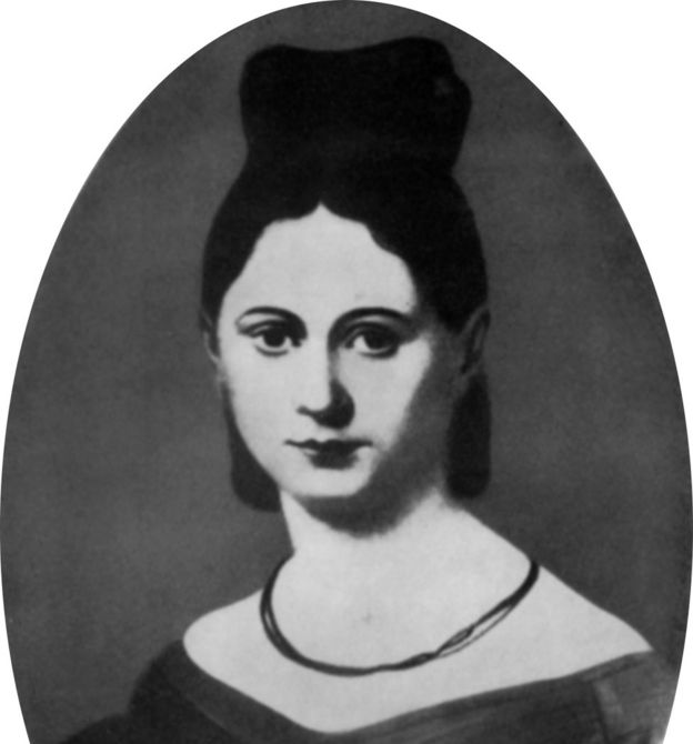 Retrato de Johanna Bertha Julie von Westphalen en la década de 1830