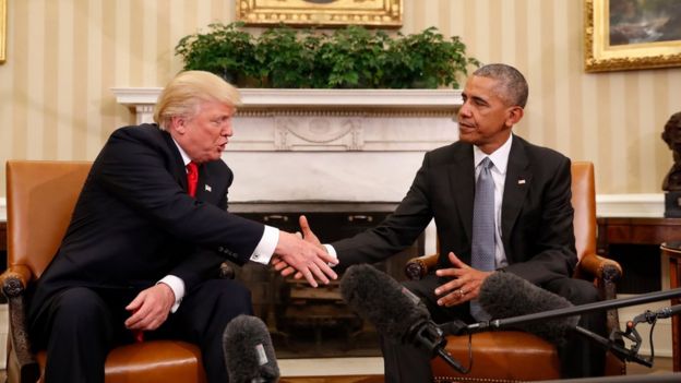 Donald Trump y Barack Obama