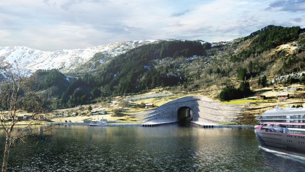Imagen del tunel desde afuera