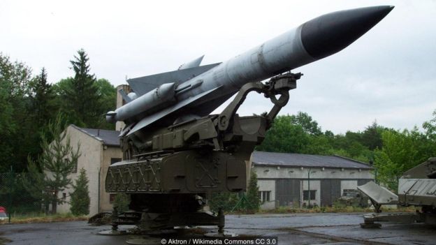 The USSR's defences included missiles like this SA-5