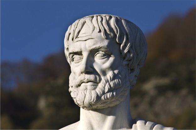 Estatua de Aristóteles en Estagira, su lugar de nacimiento en Grecia.