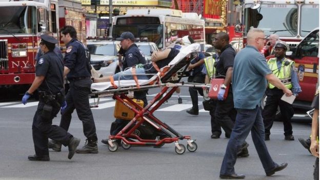 Heridos en Times Square