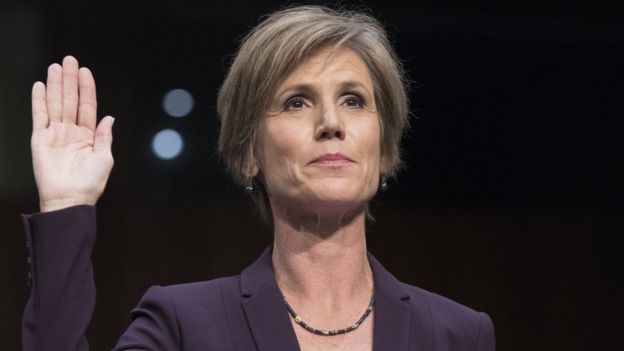 Former Acting Attorney General Sally Yates testifies before the Senate Judiciary subcommittee hearing entitled, 