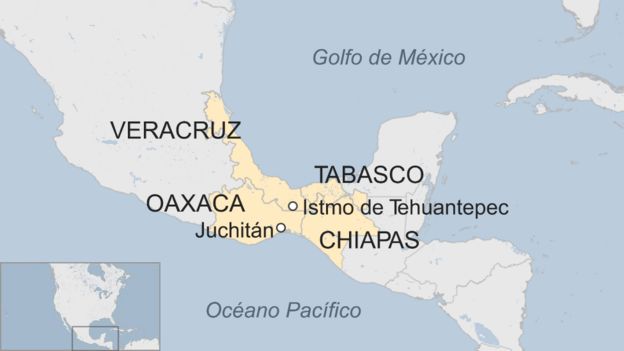 Ubicación de Tehuantepec