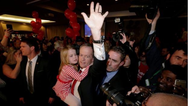 Bill Shorten and his daughter Clementine in Melbourne, VIC 2 July 2016