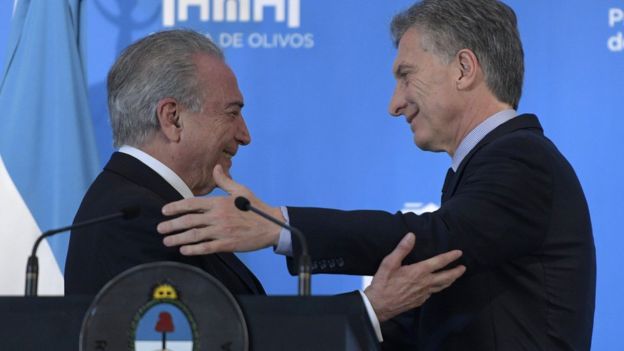 Michel Temer y Mauricio Macri