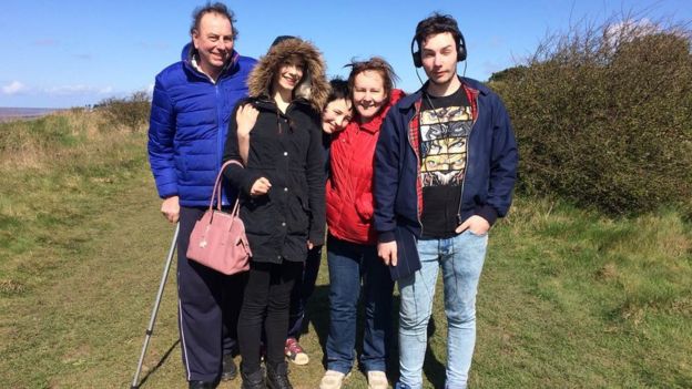 Julie and Mike Bennet with their children