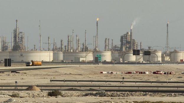 A Qatar Petroleum refinery near Umm Sa'id, Qatar