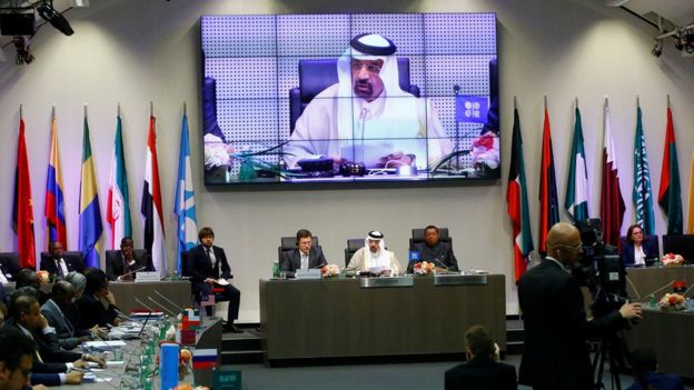 جانب من اجتماع اوبك الآخير في فيينا