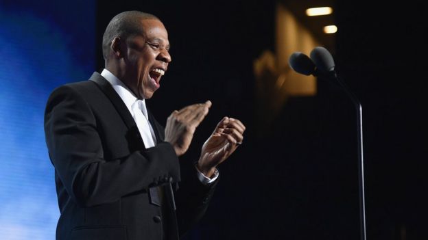 Jay Z speaks onstage during the Sports Illustrated Sportsperson of the Year Ceremony 2016 at Barclays Center of Brooklyn on December 12, 2016 in New York City
