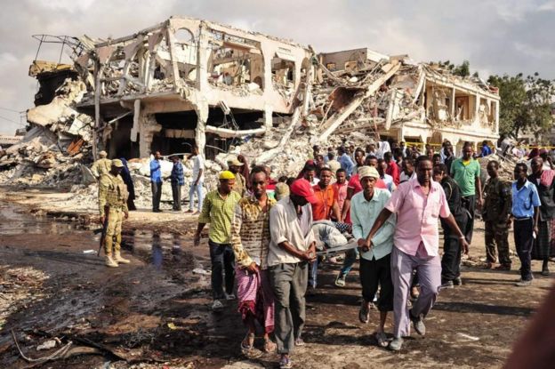 Idadi ya watu waliouawa kwenye shambulizi Mogadishu yafika 300