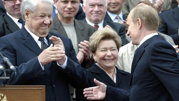 Boris Yeltsin y Vladimir Putin