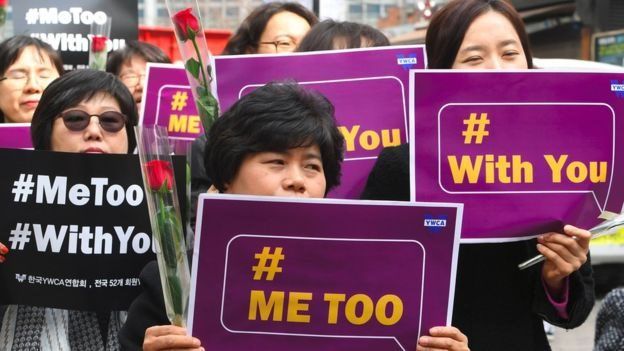 Ở nước láng giềng Hàn Quốc, hàng trăm người đã lên tiếng chống lạm dụng tình dục
