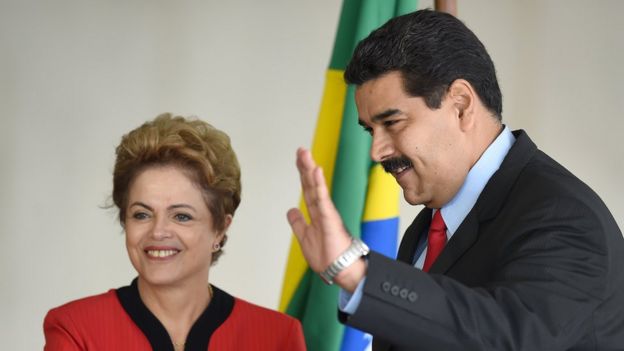 Dilma Rousseff y Nicolás Maduro