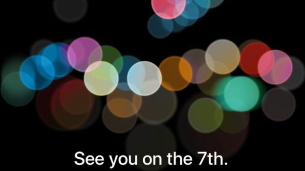 Imagen del anuncio de la presentación de iPhone 7