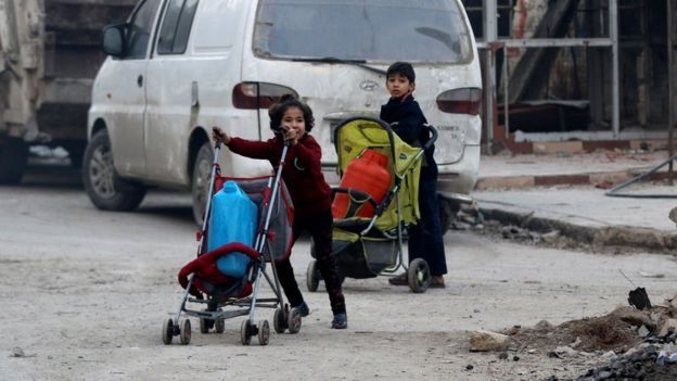 En el lado rebelde quedaban numerosos niños.