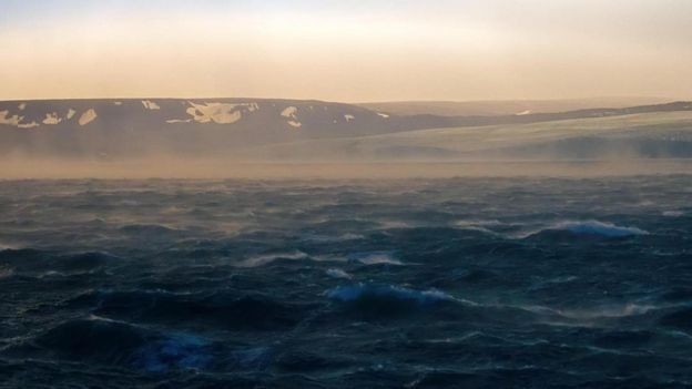 O remoto arquipélago de Novaya Zemlya