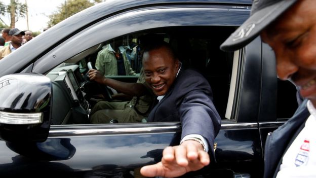 Kenyatta after voting