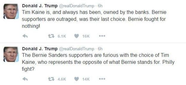 Donald Trump tweets: 